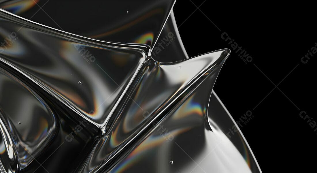 Fluidos metálicos abstratos escuros