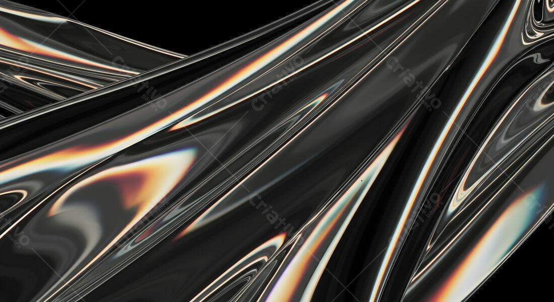Textura Fluida Metálica Abstrata