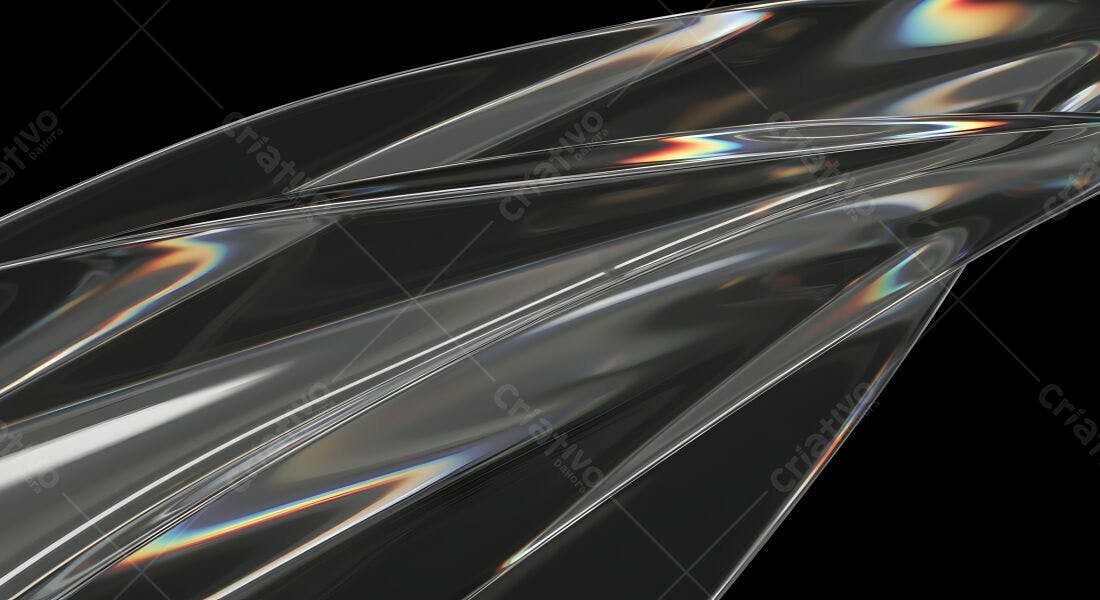 Textura Abstrata de Plástico Translúcido