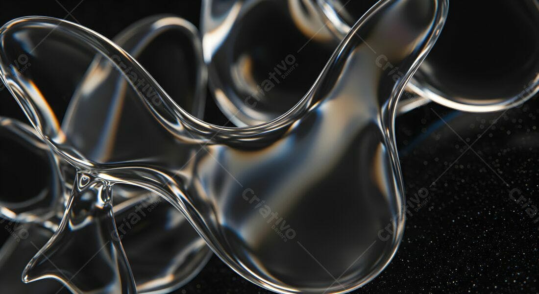 Fluidos Cristalinos Abstrato Escuro
