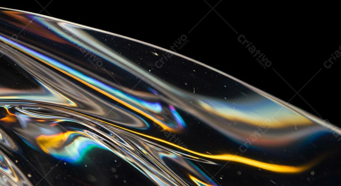 Superfície plástica iridescente abstrata