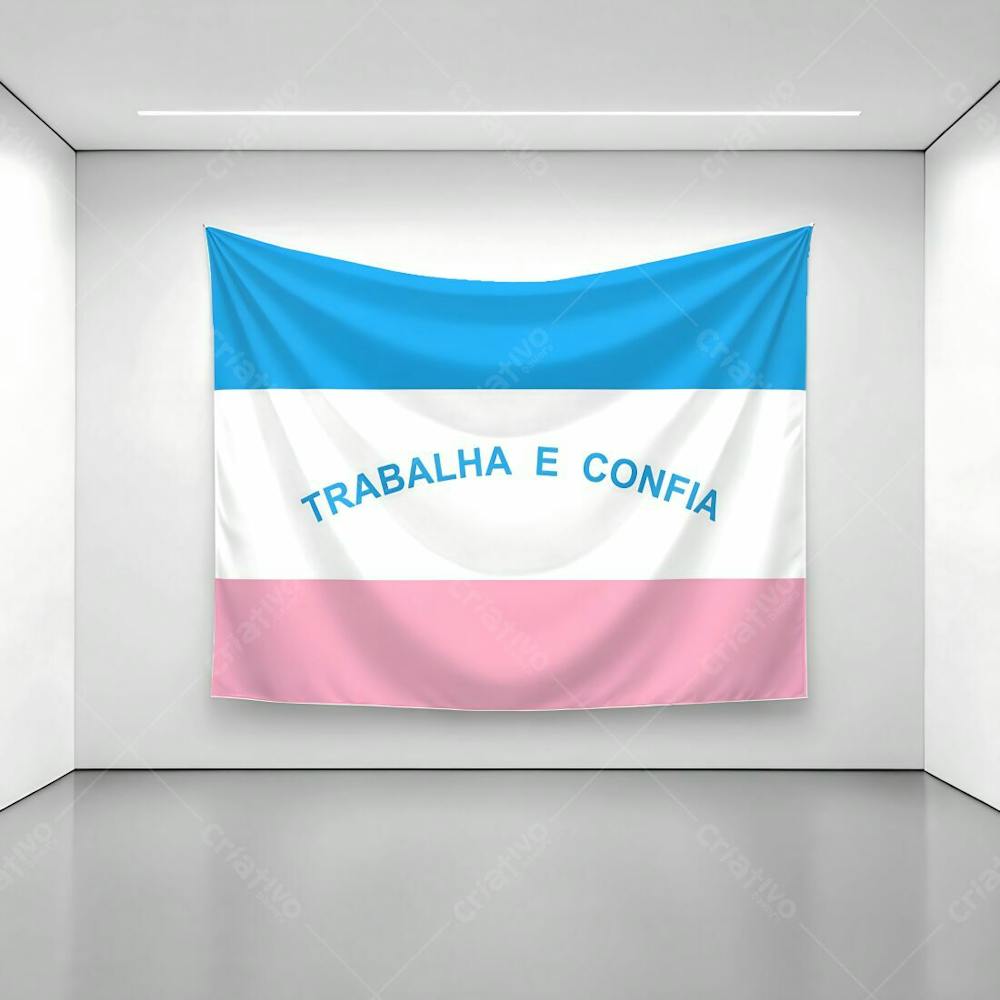 Bandeira Do Estado Do Espírito Santo Exposta Em Uma Parede De