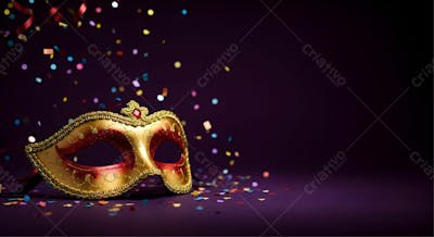Máscara De Carnaval Brasil Background