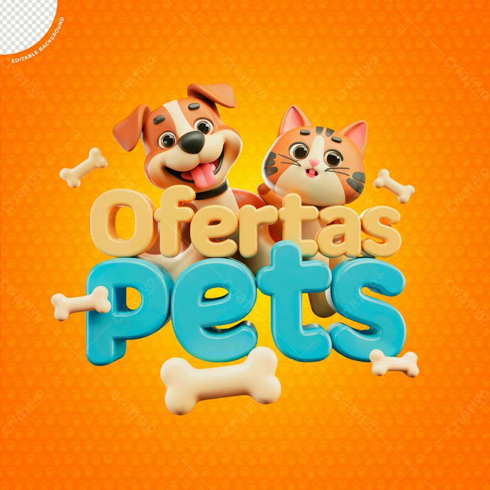 Selo 3D Para Artes De Pet Shop Modelo 07