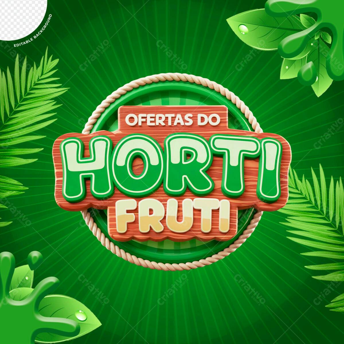 Banner Ofertas Hortifruti PSD Editável
