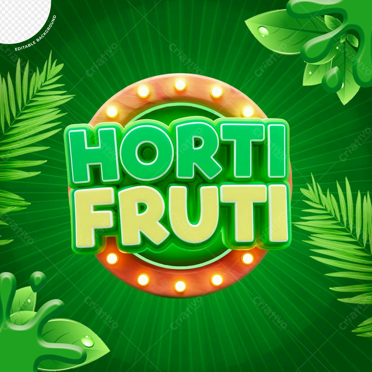Banner para Loja de Frutas e Hortaliças PSD Editável