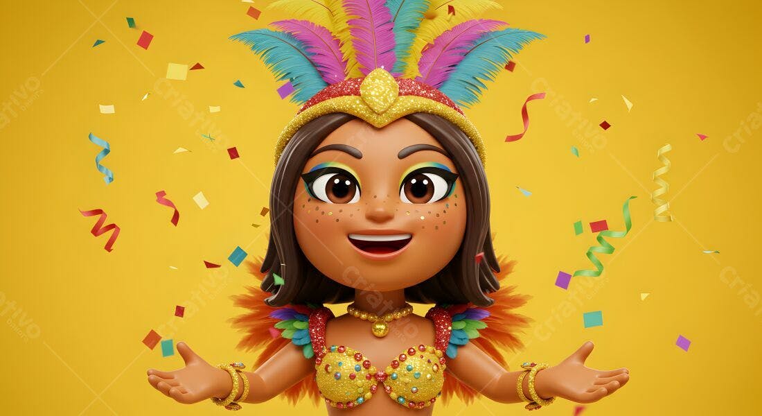 Animação Carnaval Brasileira Festa