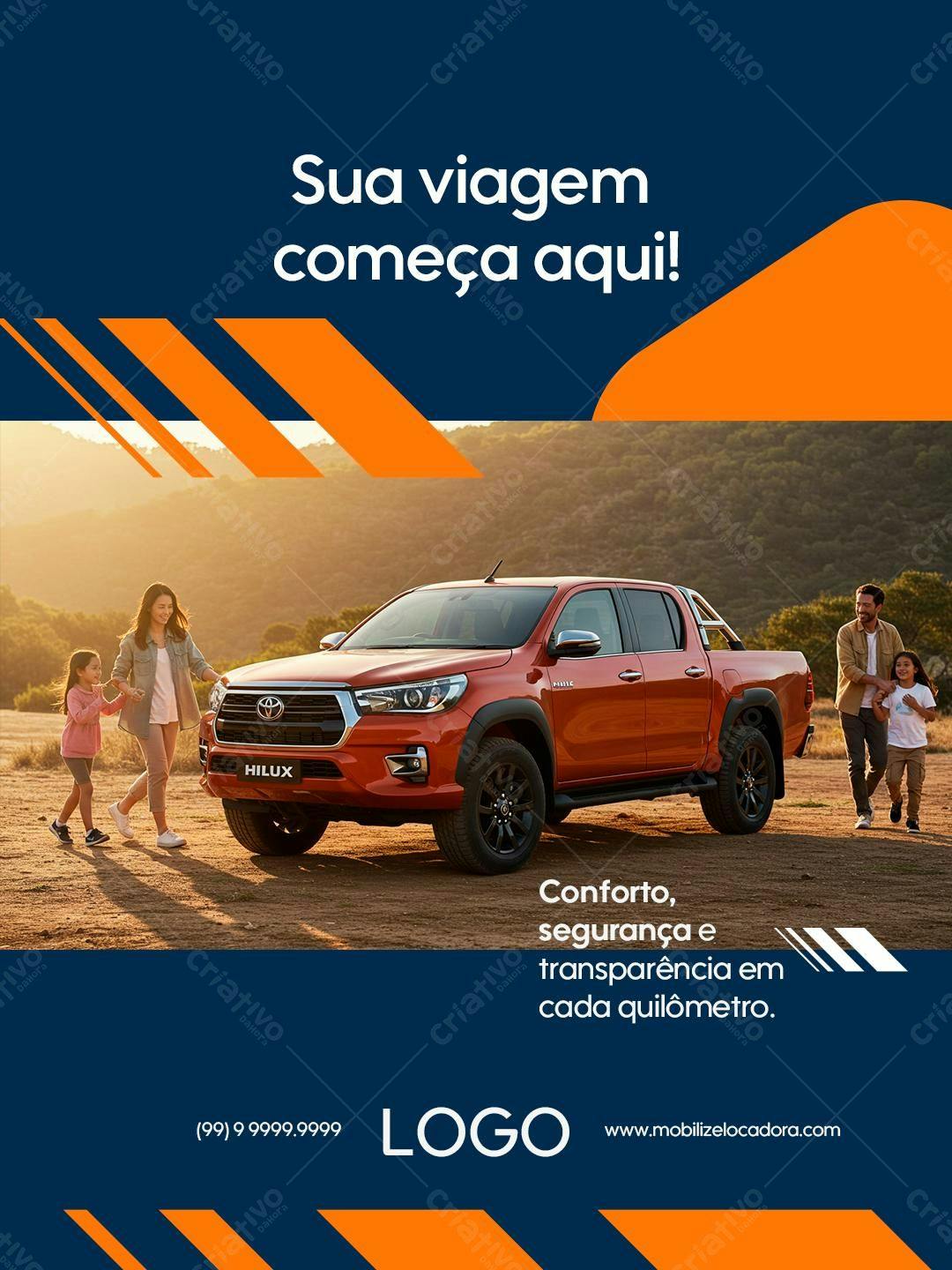 Flyer Aluguel de Carros PSD Editável
