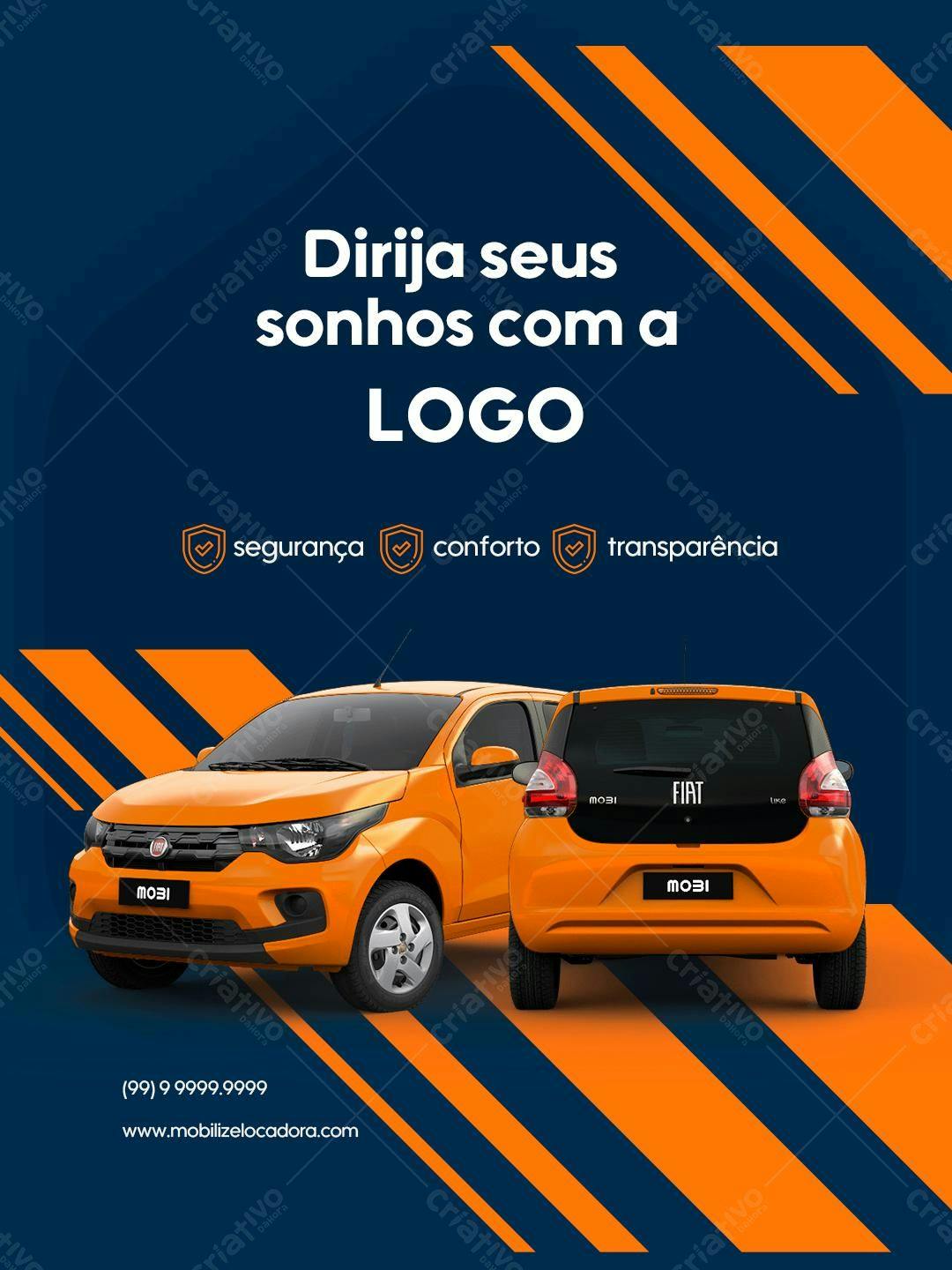 Flyer para Locadora de Veículos PSD Editável