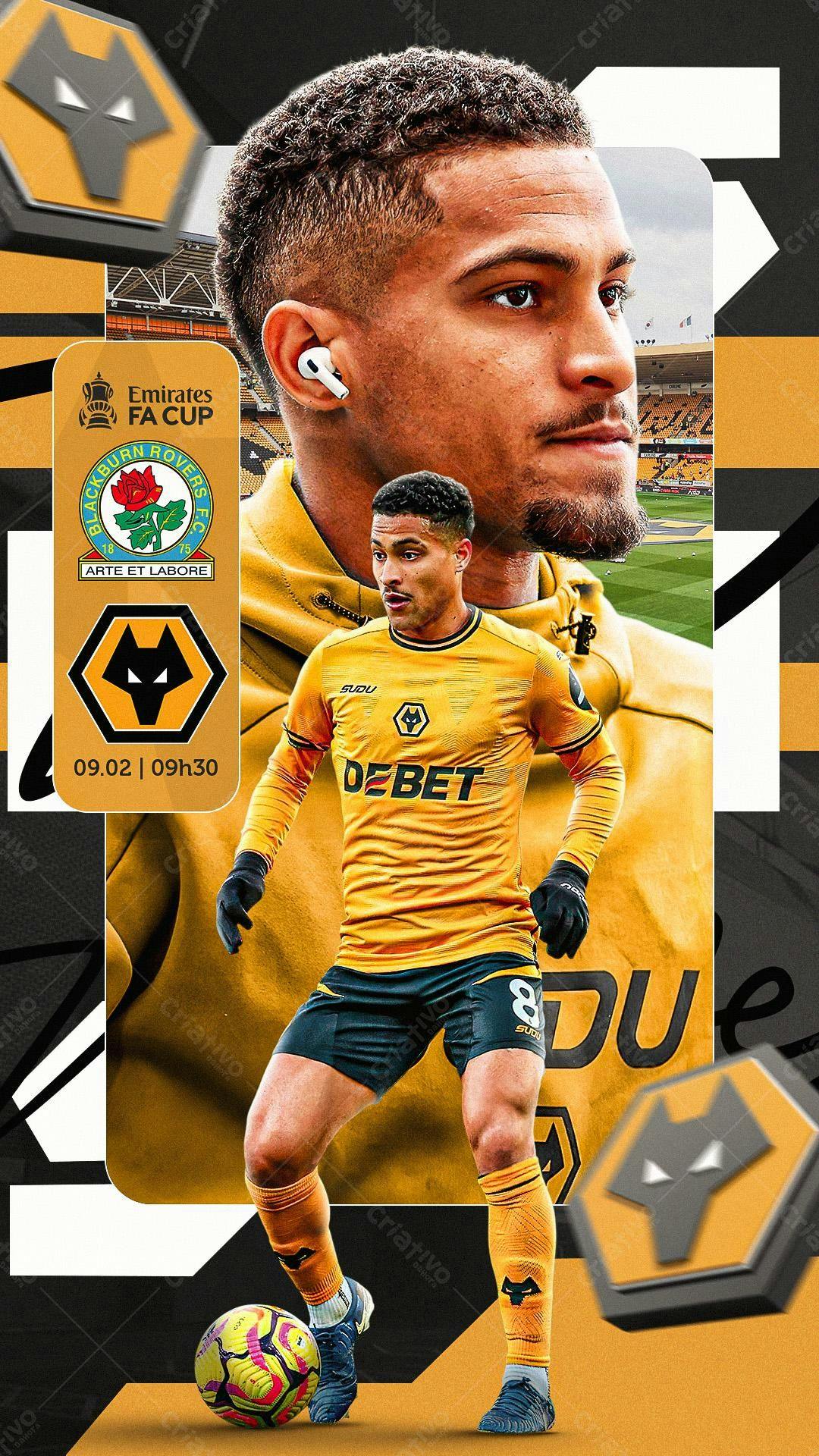 Flyer de Futebol para Jogo 09/02 PSD Editável