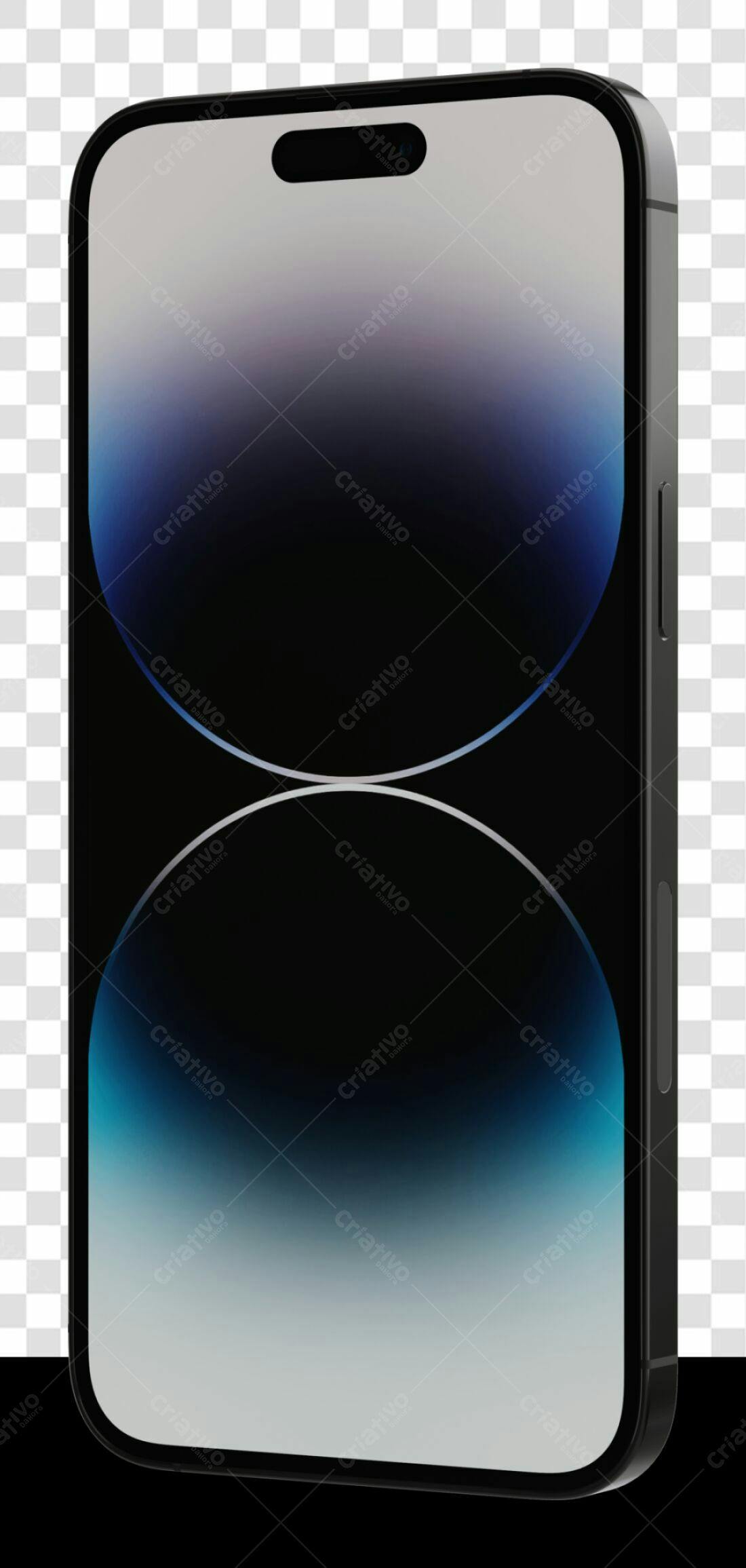 Mockup iPhone PNG com fundo transparente