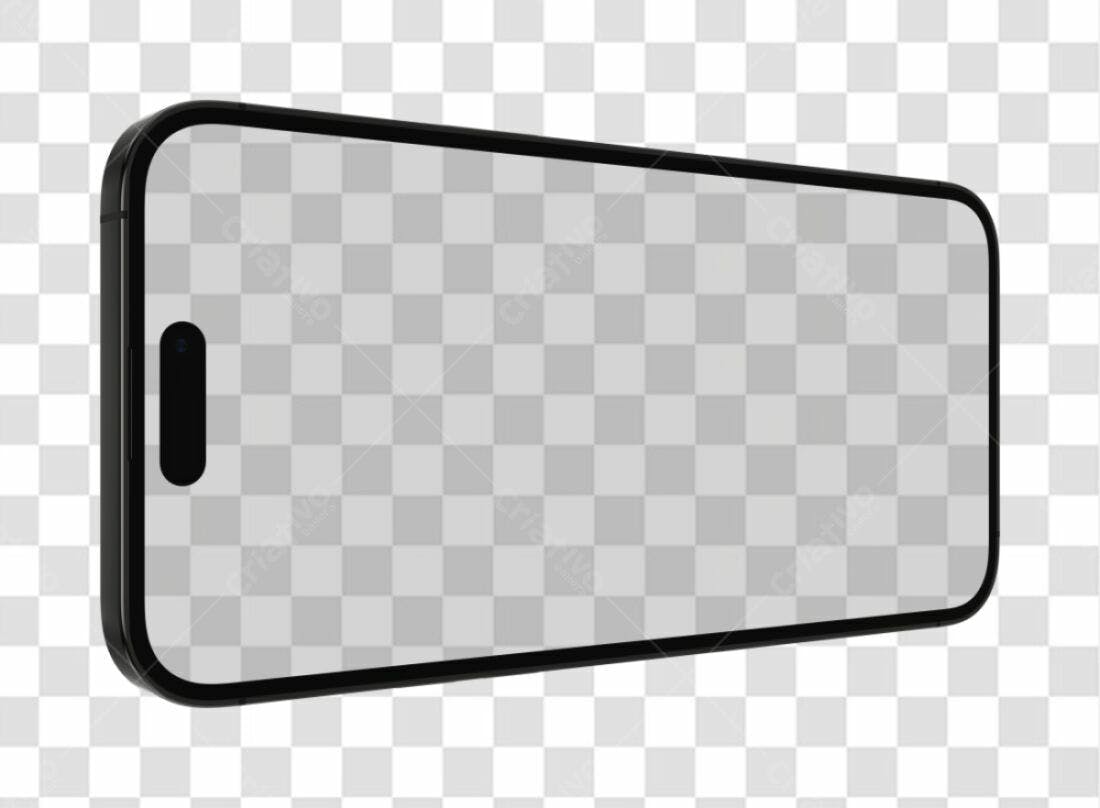 Mockup Celular PNG com fundo transparente