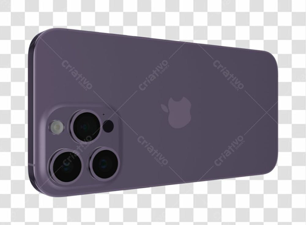Iphone 14Pro Mockup D 4 Rear Deep Purple