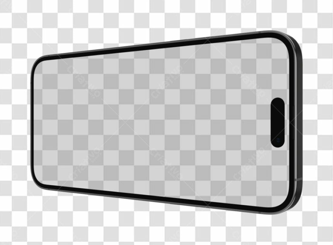 Mockup Celular PNG com fundo transparente