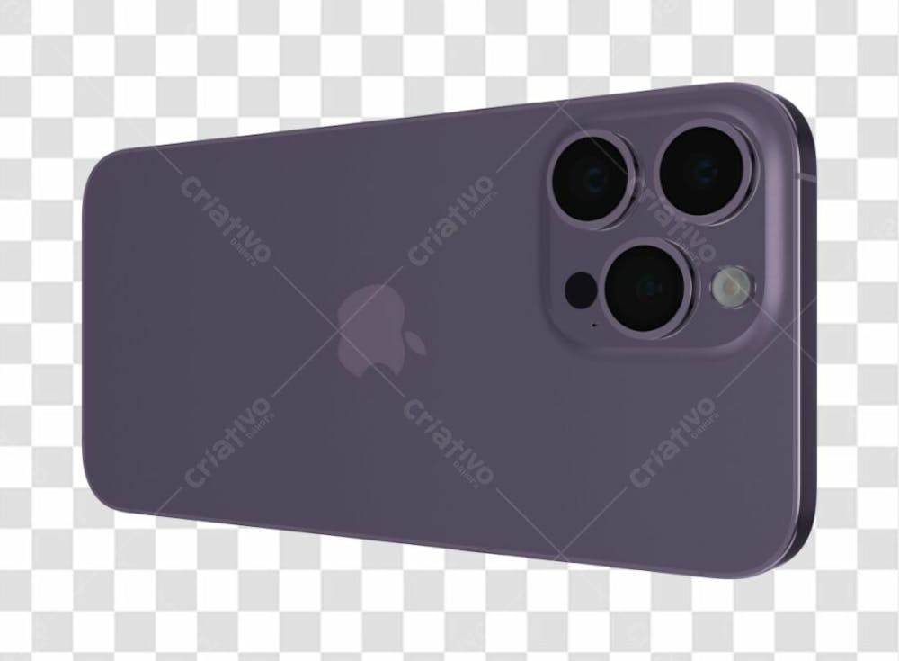 Iphone 14Pro Mockup E 4 Rear Deep Purple