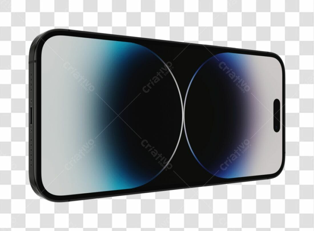 Mockup Smartphone Tela Gradiente PNG com fundo transparente