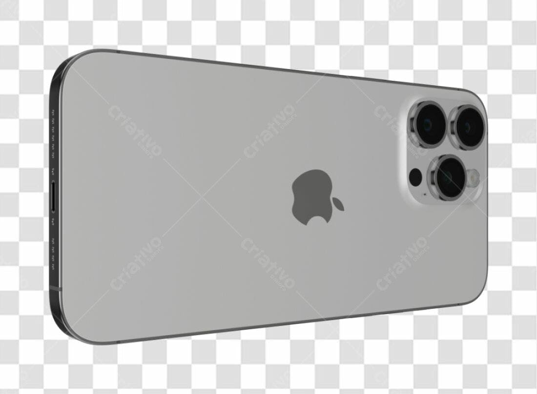 Mockup iPhone Cinza PNG com fundo transparente