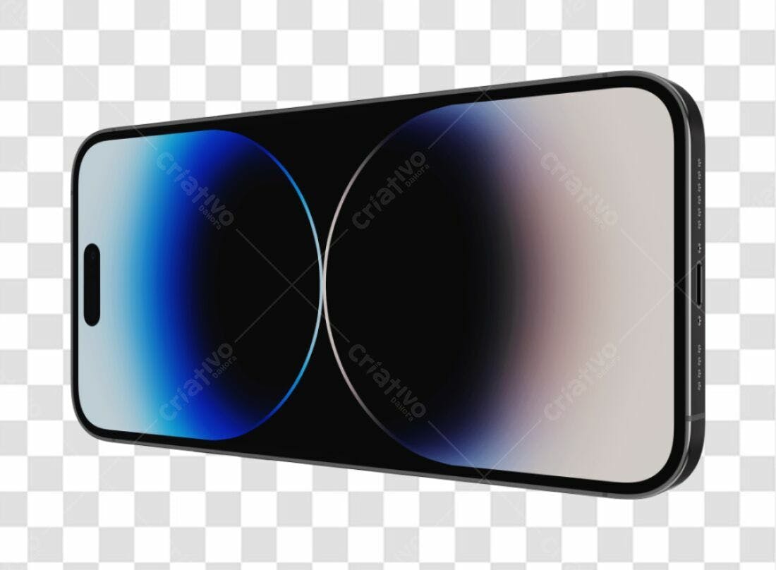 Mockup iPhone PNG com fundo transparente