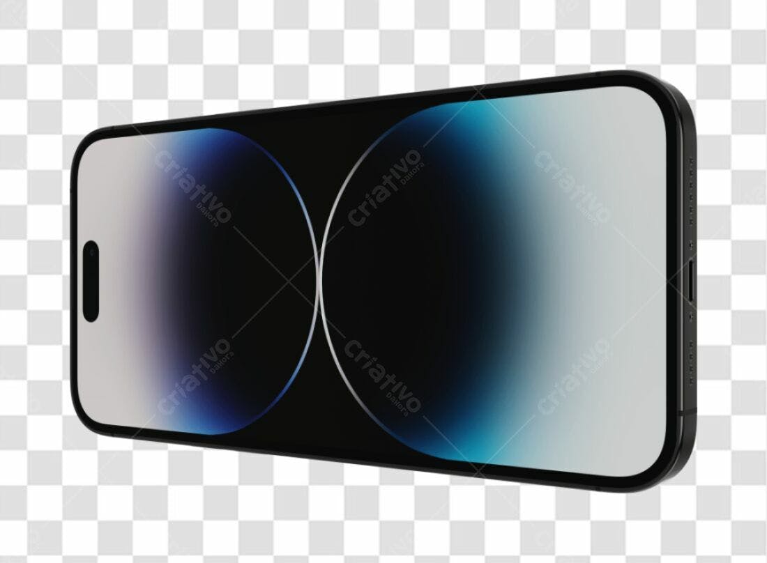 Mockup iPhone PNG com fundo transparente