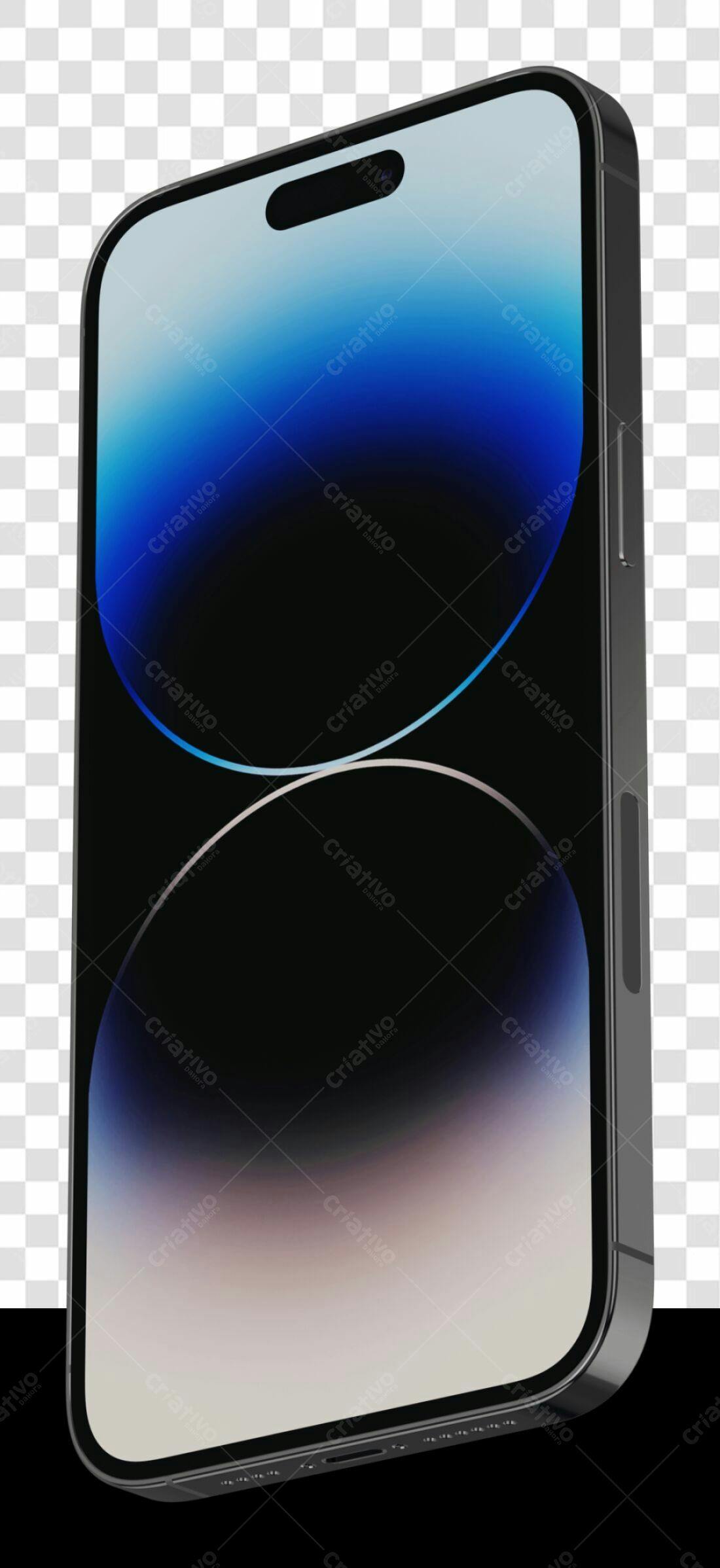 Mockup iPhone PNG com fundo transparente