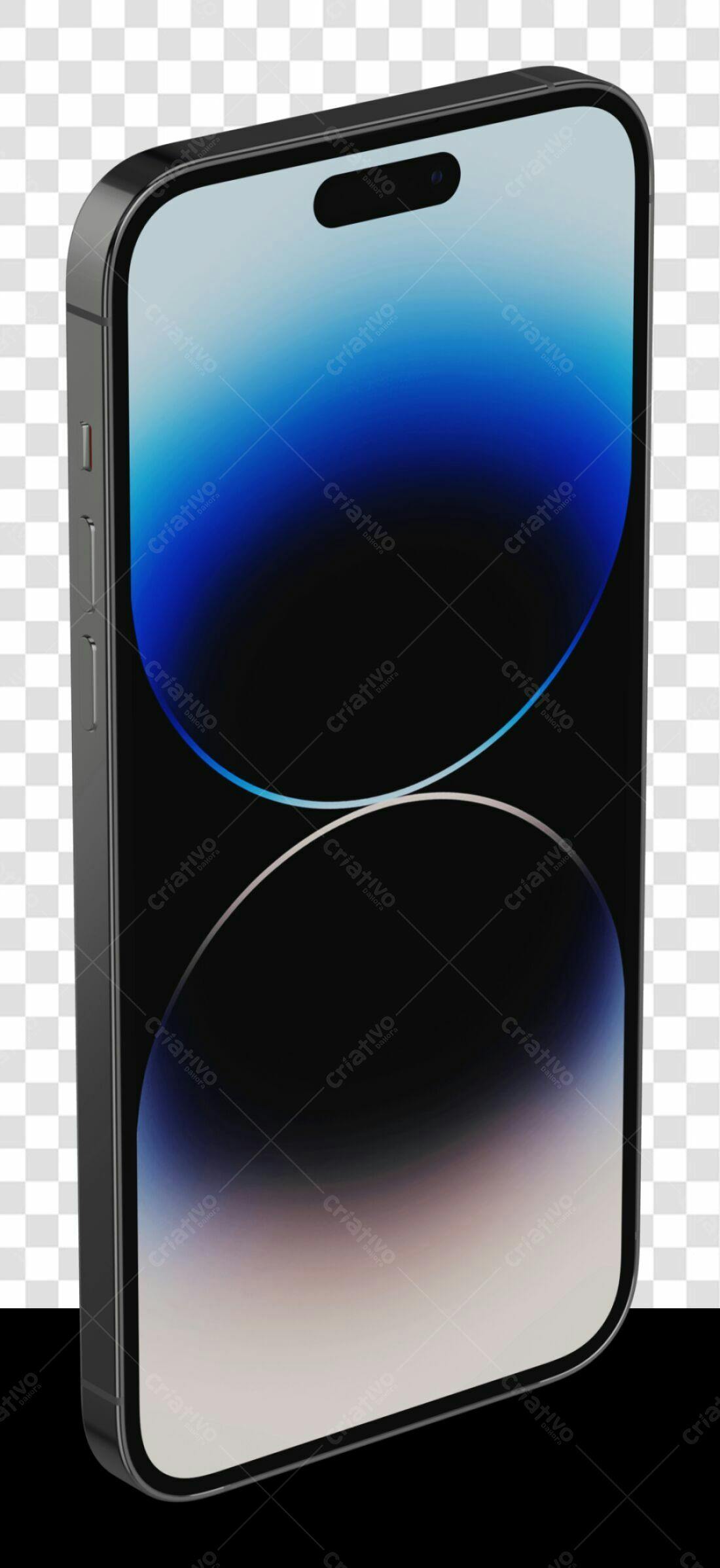 Mockup iPhone PNG com fundo transparente