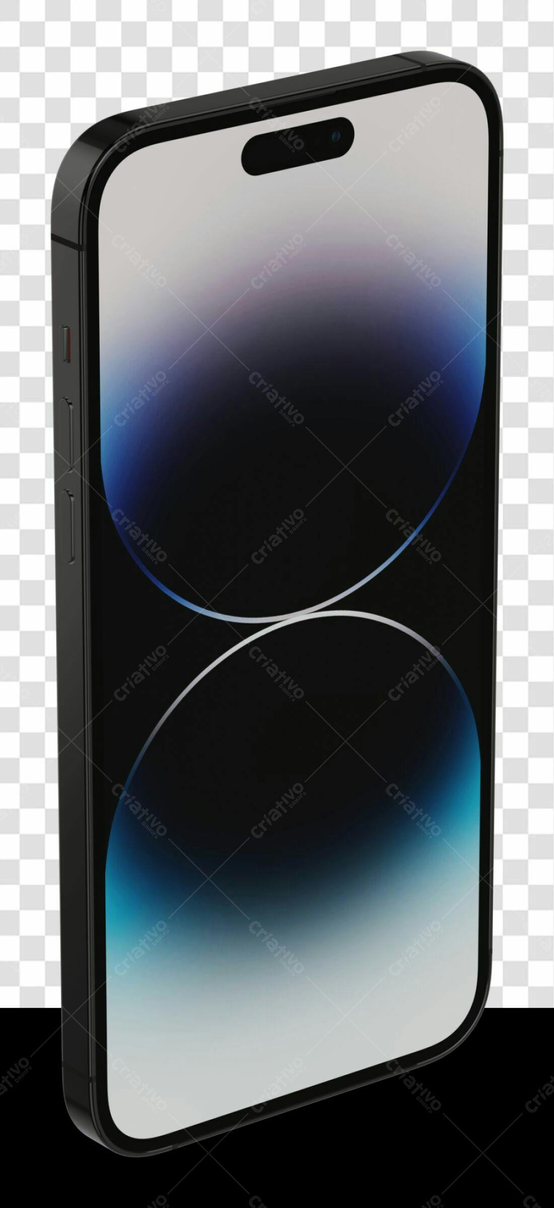 Mockup iPhone PNG com fundo transparente