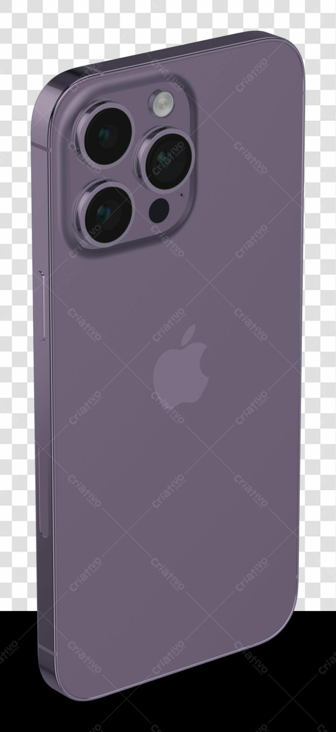 Mockup iPhone Lilás PNG com fundo transparente
