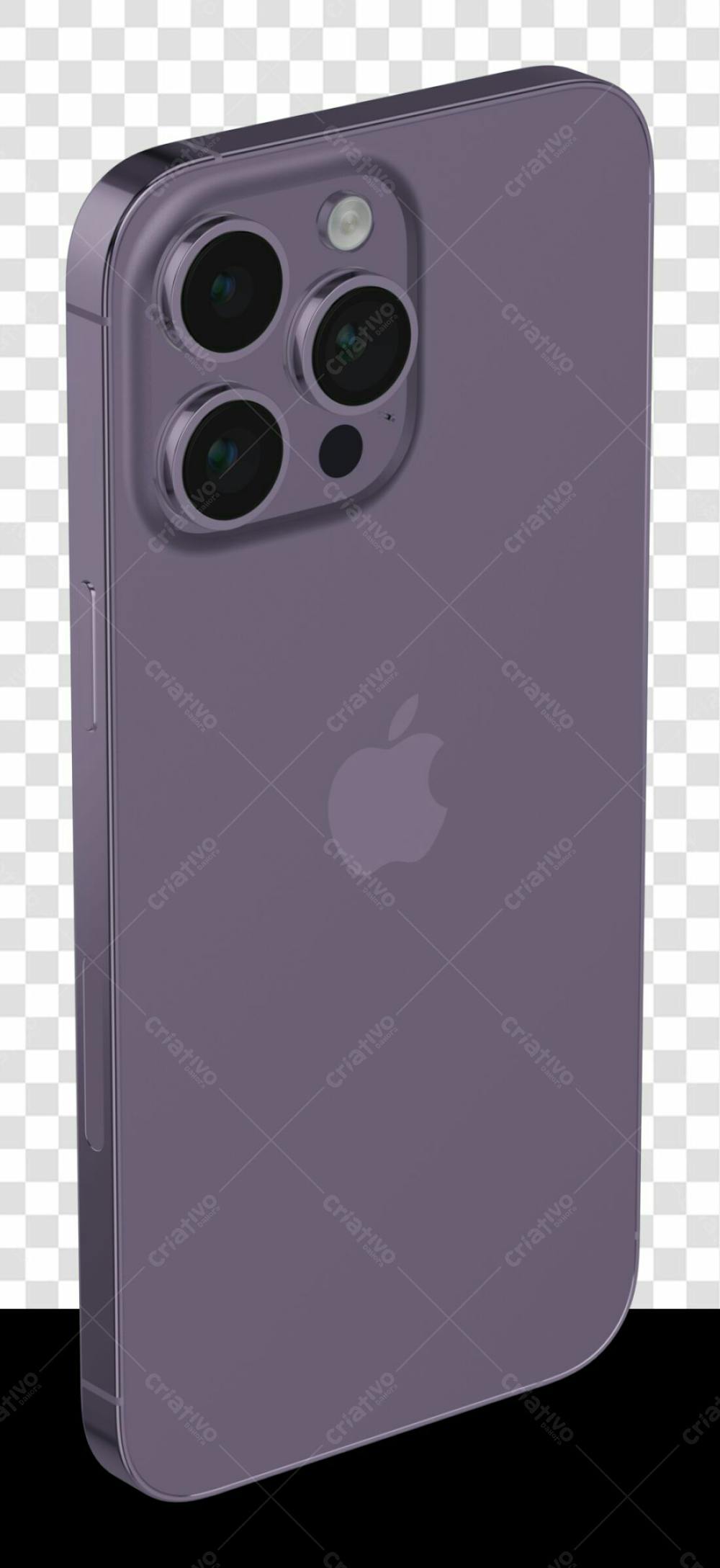 Iphone 14Pro Mockup I 4 Rear Deep Purple
