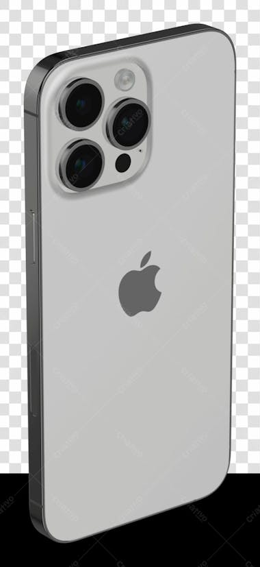 Iphone 14Pro Mockup I 4 Rear Silver