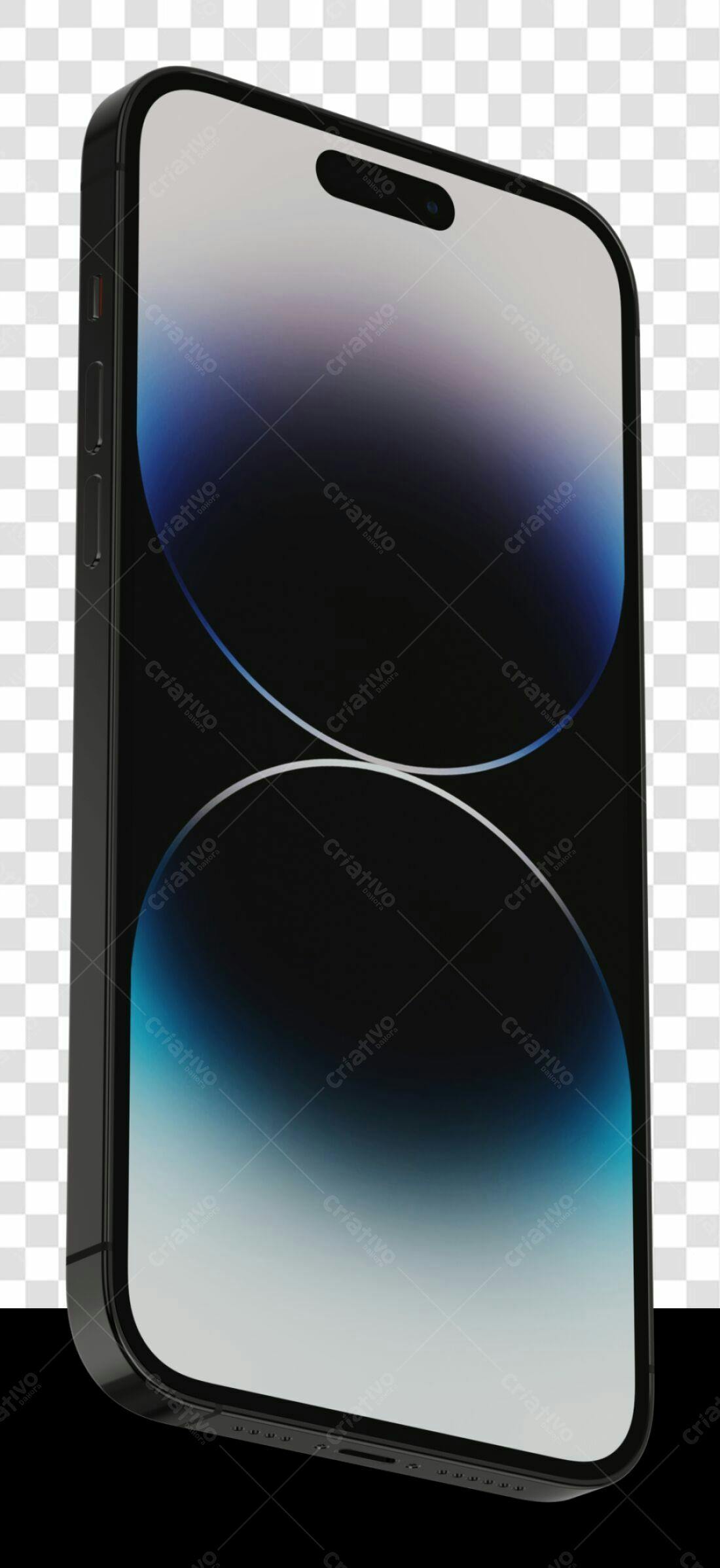 Mockup iPhone PNG com fundo transparente
