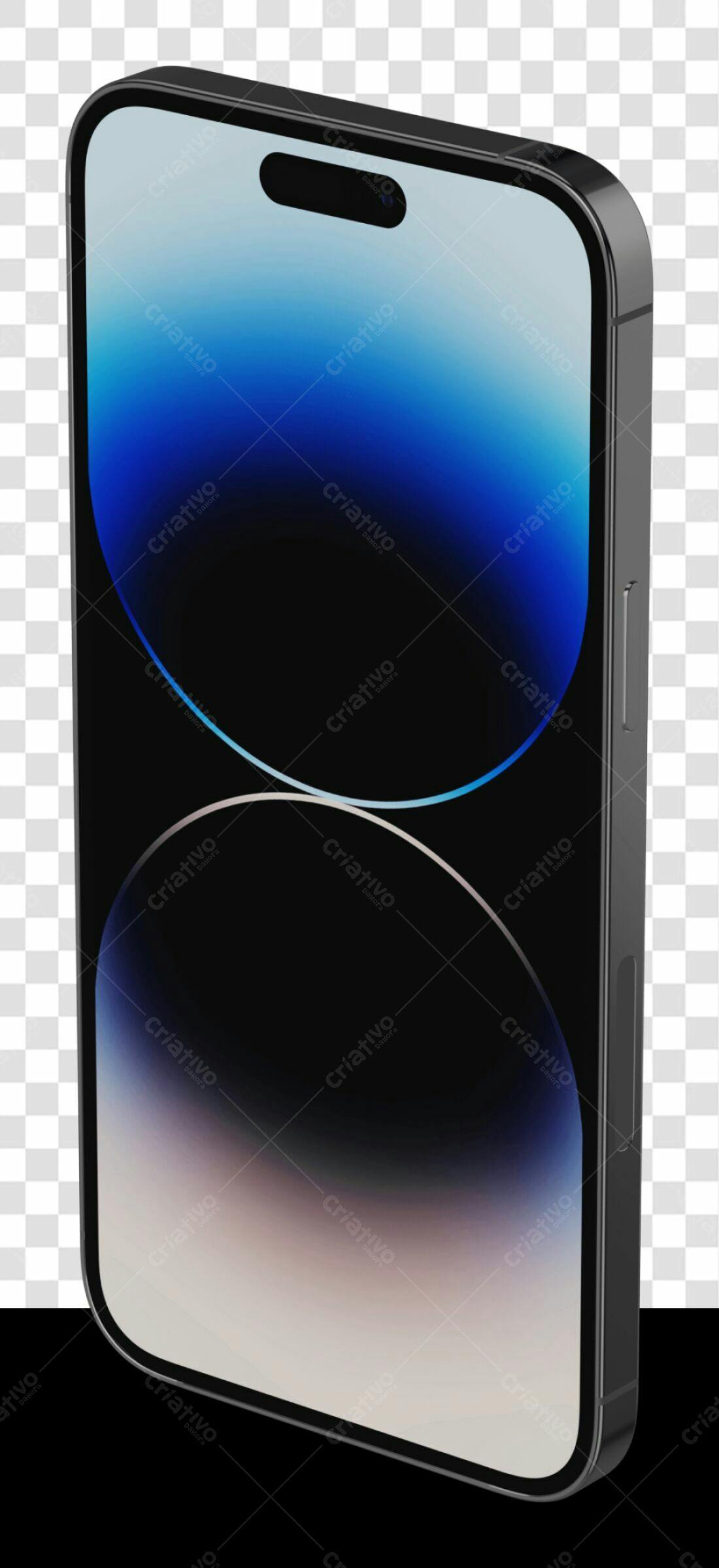 Mockup iPhone PNG com fundo transparente