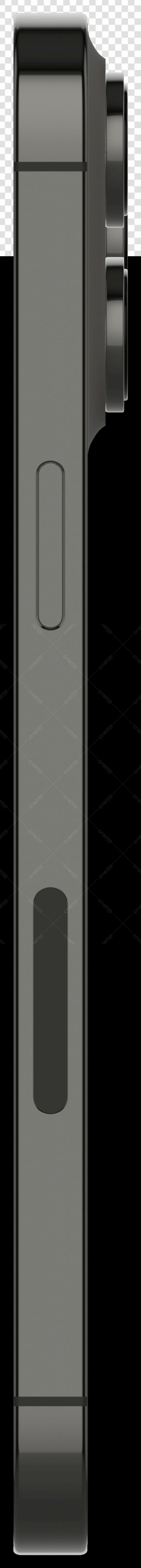 Mockup PNG de dispositivo eletrônico preto com fundo transparente