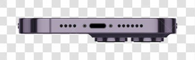 Iphone 14Pro Mockup L 3 Bottom Deep Purple