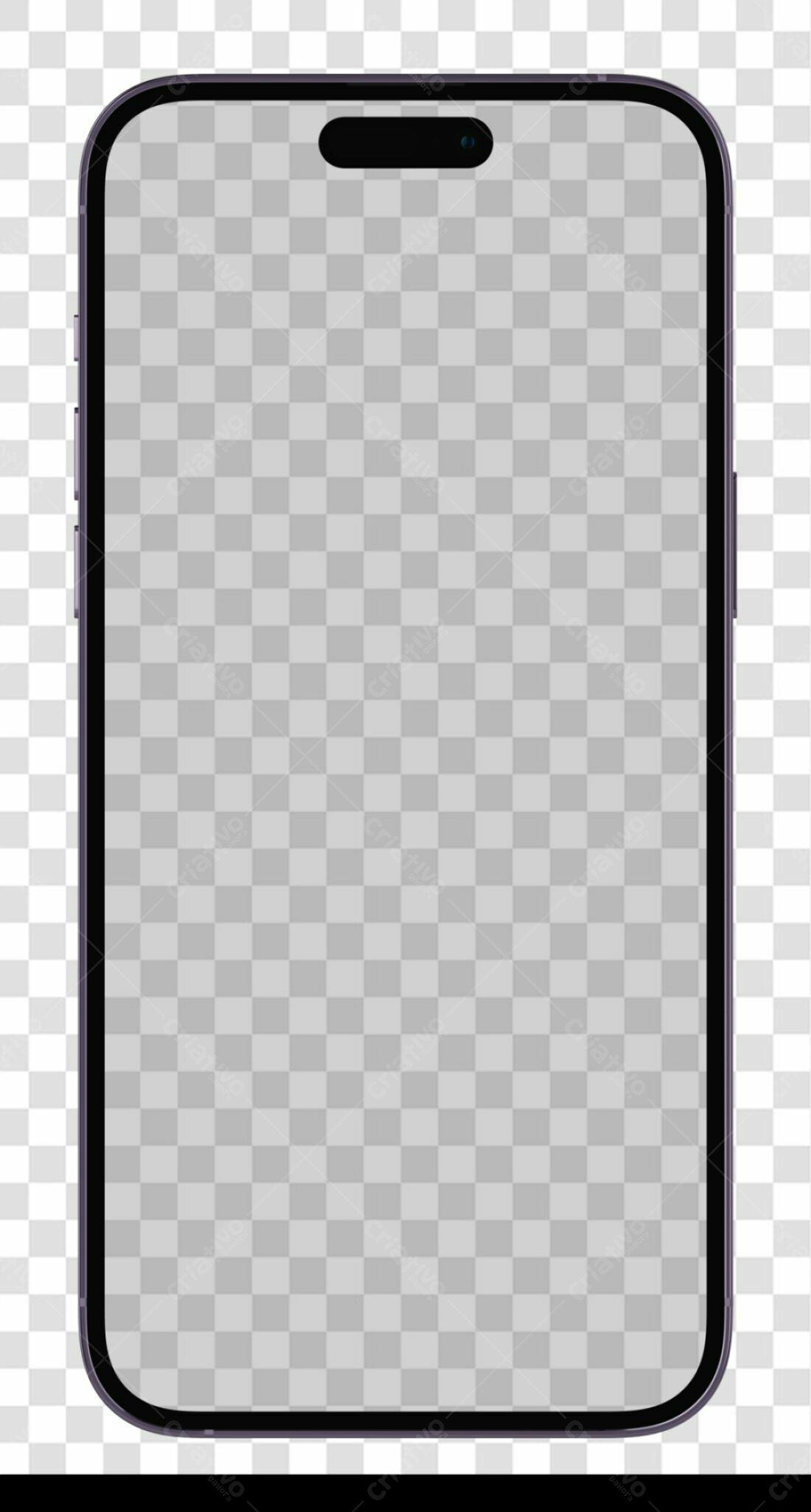 Mockup Celular PNG com fundo transparente
