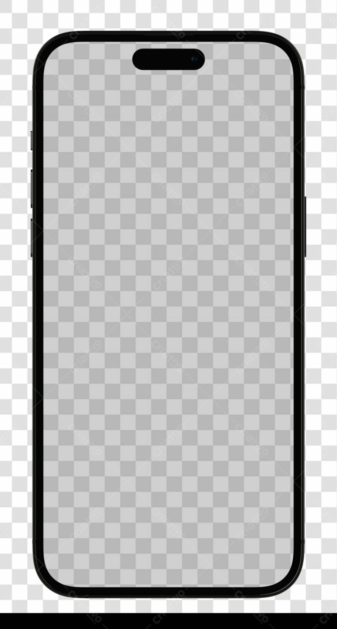 Mockup Celular PNG com fundo transparente