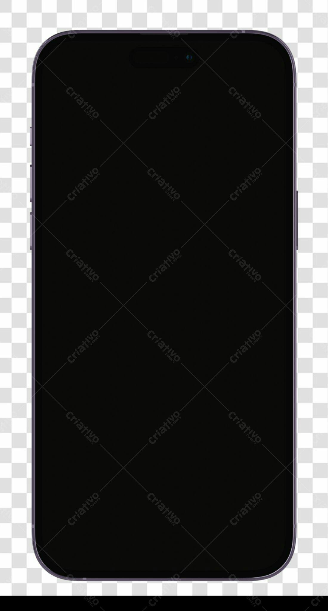 Mockup Celular PNG com fundo transparente