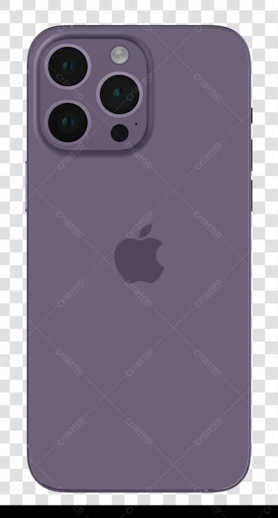 Iphone 14Pro Mockup A 4 Rear Deep Purple