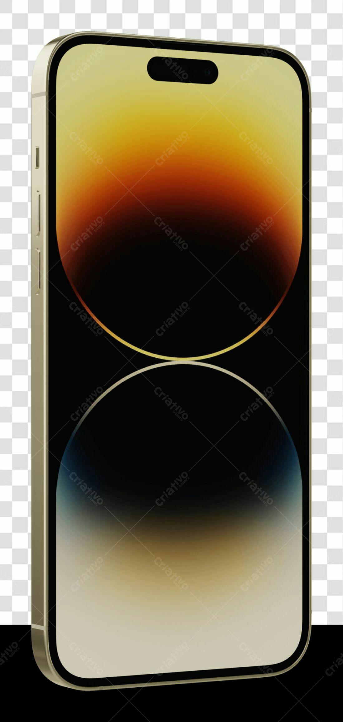 Mockup Smartphone tons terrosos PNG com fundo transparente