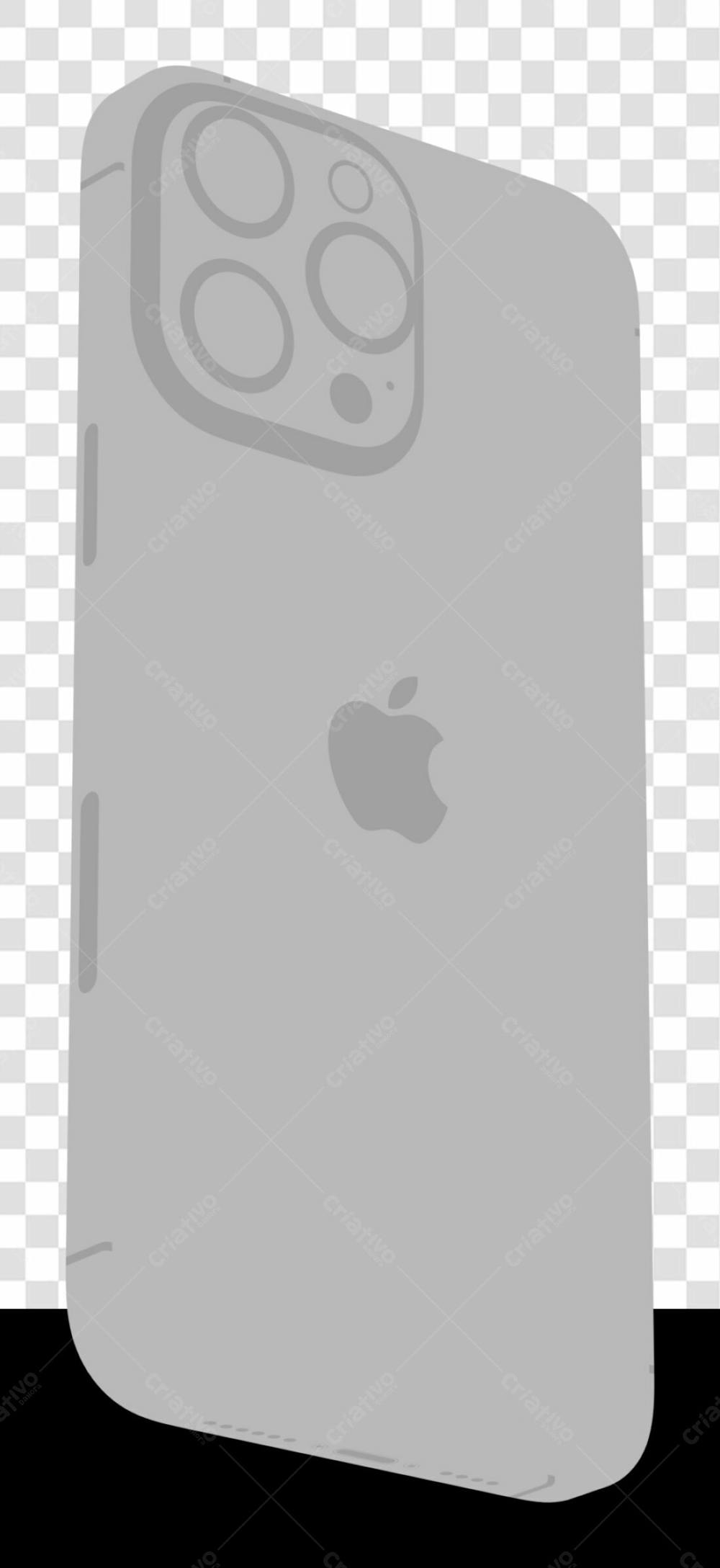 Iphone 14Pro Mockup J 3 Rear Claymodel Light