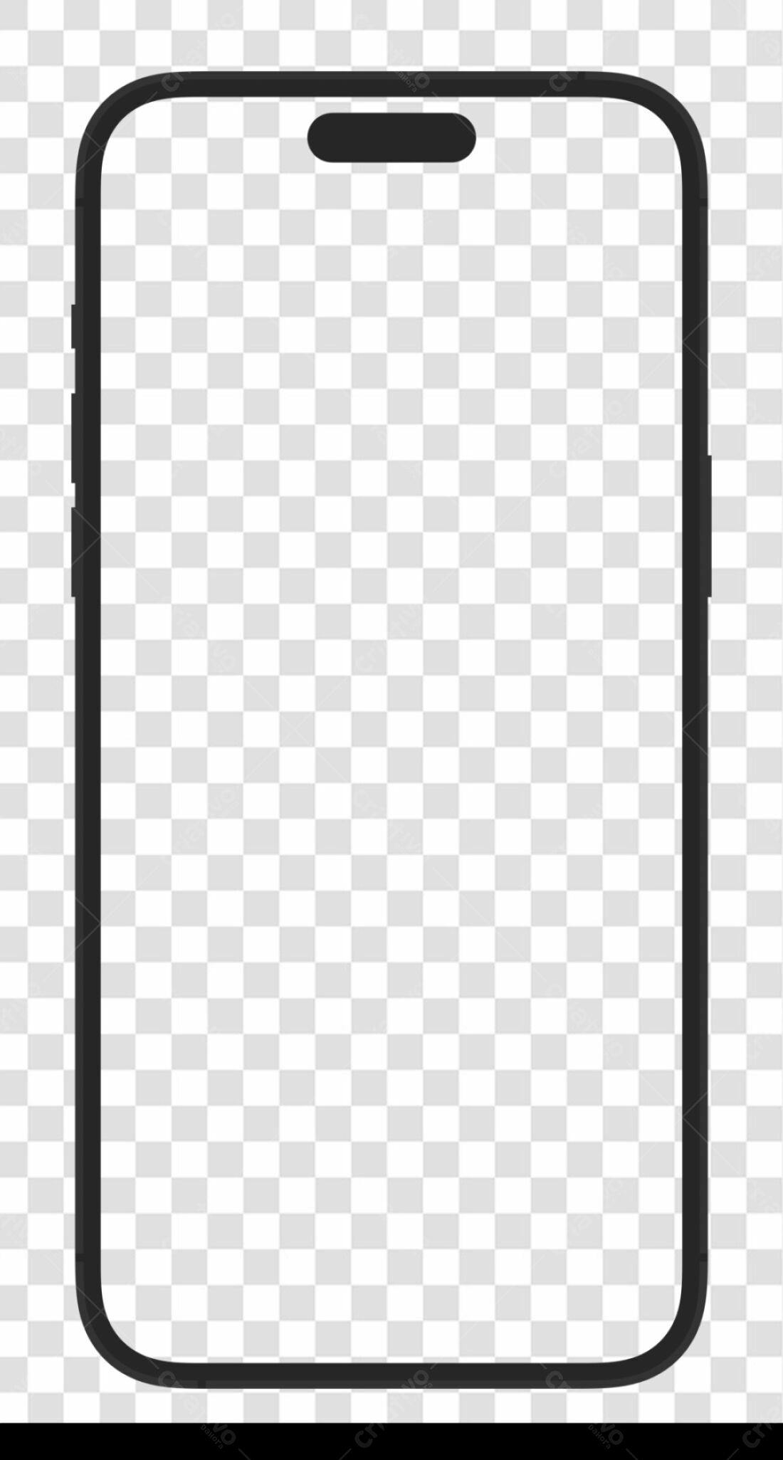 Mockup Celular PNG com fundo transparente