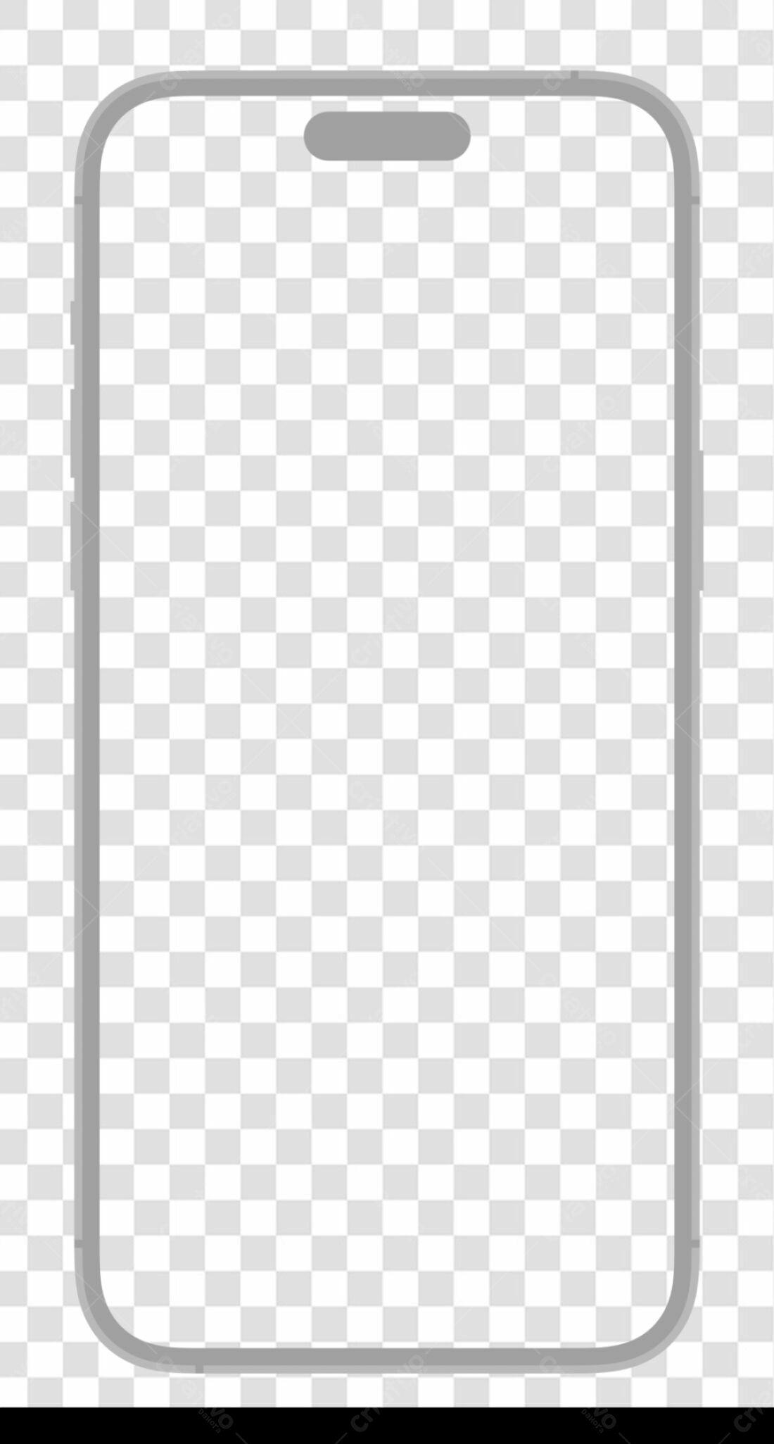Mockup Celular PNG com fundo transparente