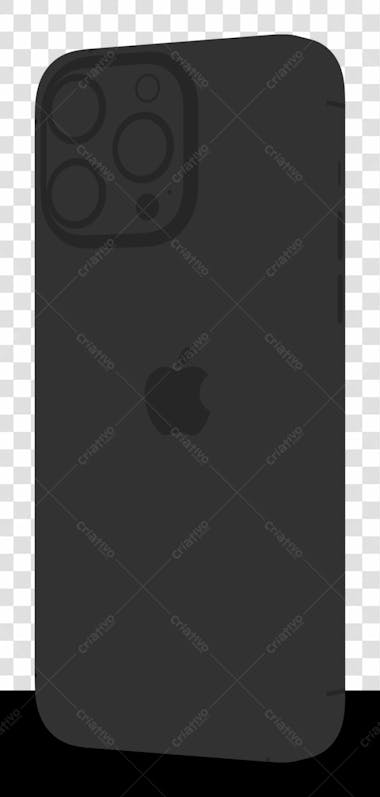 Iphone 14Pro Mockup C 3 Rear Claymodel Dark