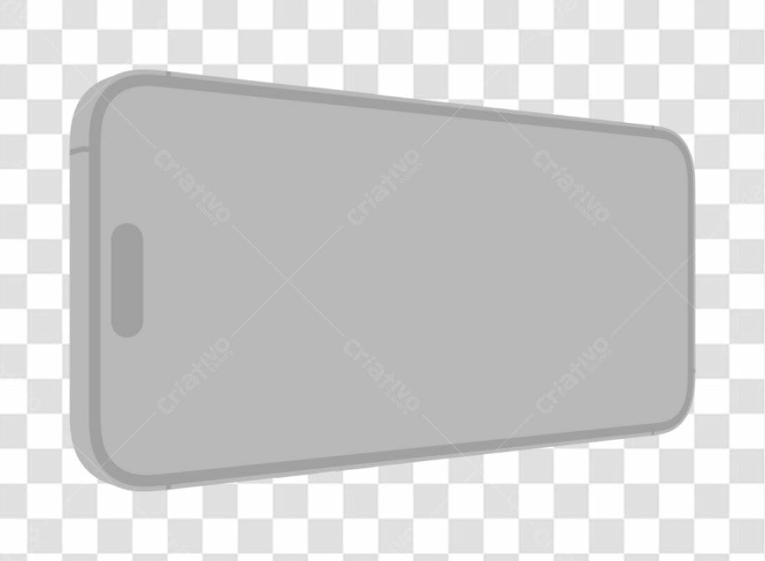 Mockup Smartphone Cinza PNG com fundo transparente