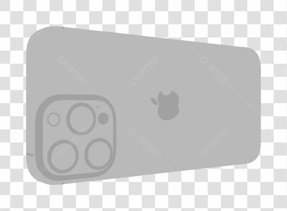 Iphone 14Pro Mockup D 3 Rear Claymodel Light