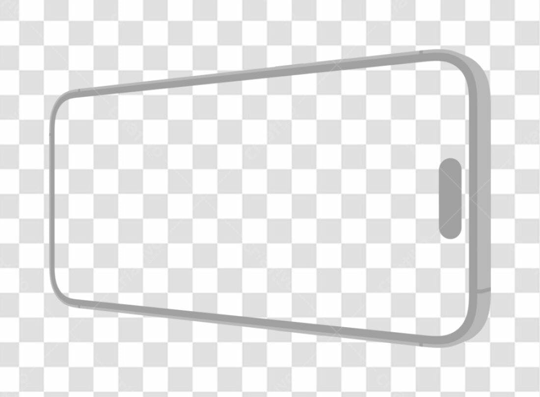 Mockup Smartphone Cinza PNG com fundo transparente