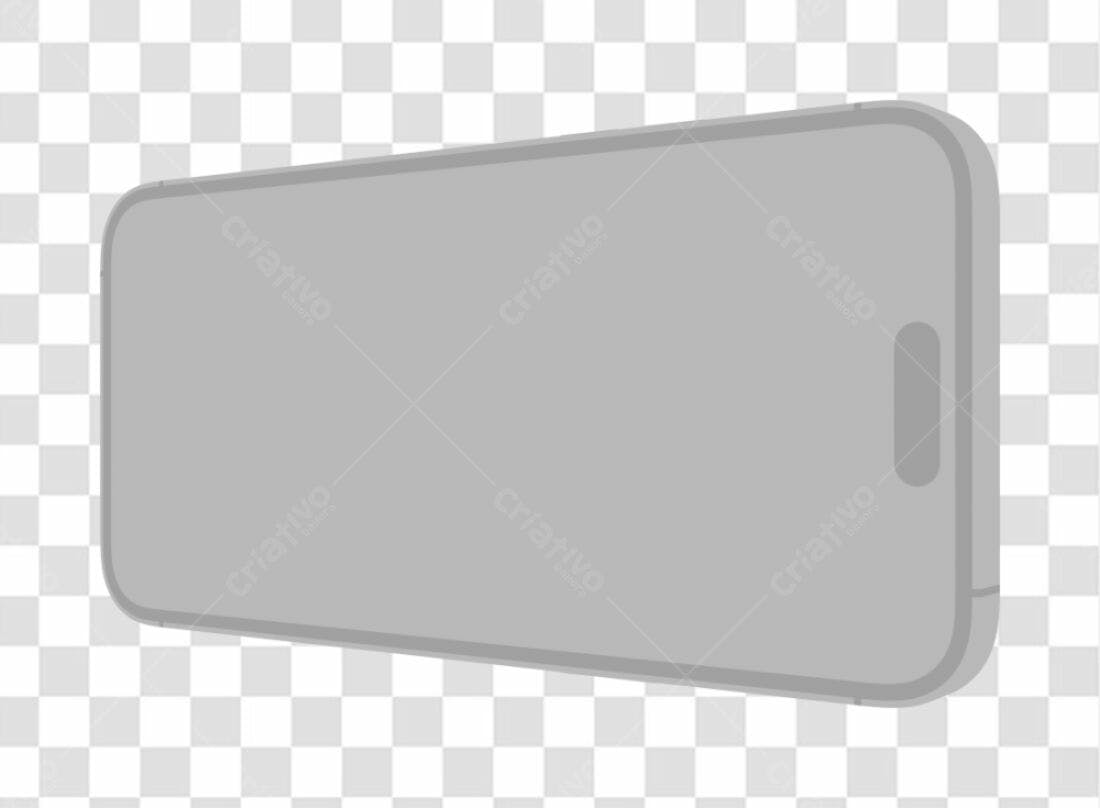 Mockup Smartphone Cinza PNG com fundo transparente
