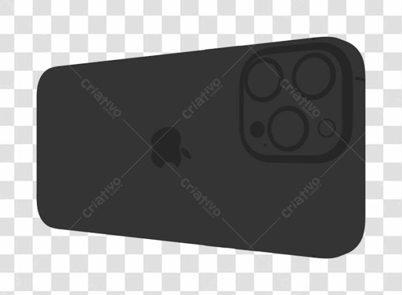 Iphone 14Pro Mockup E 3 Rear Claymodel Dark