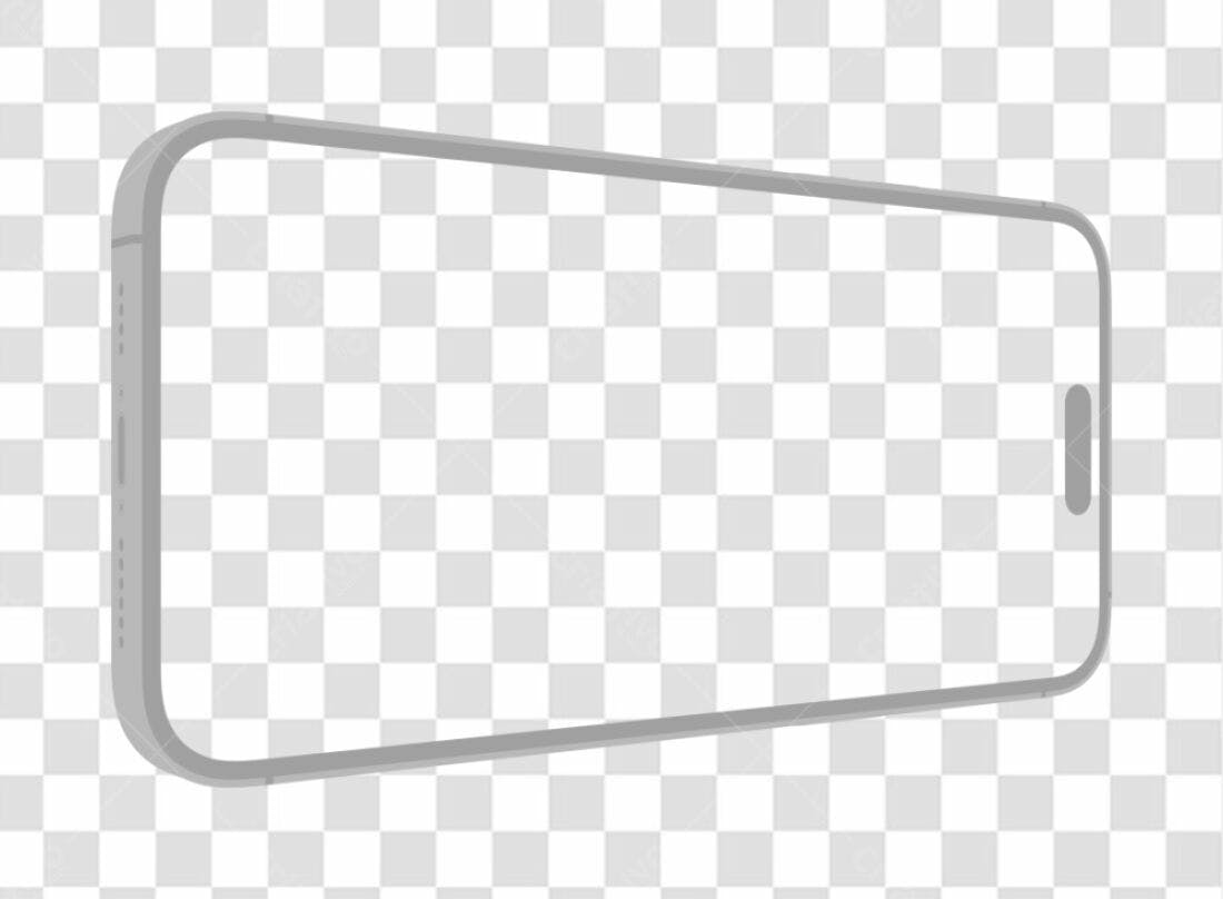 Mockup Smartphone Cinza PNG com fundo transparente