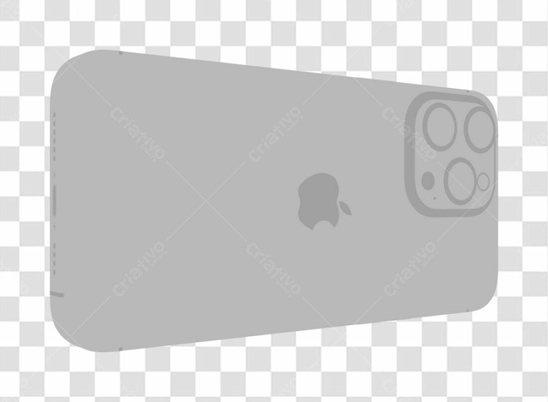 Mockup iPhone Cinza PNG com fundo transparente