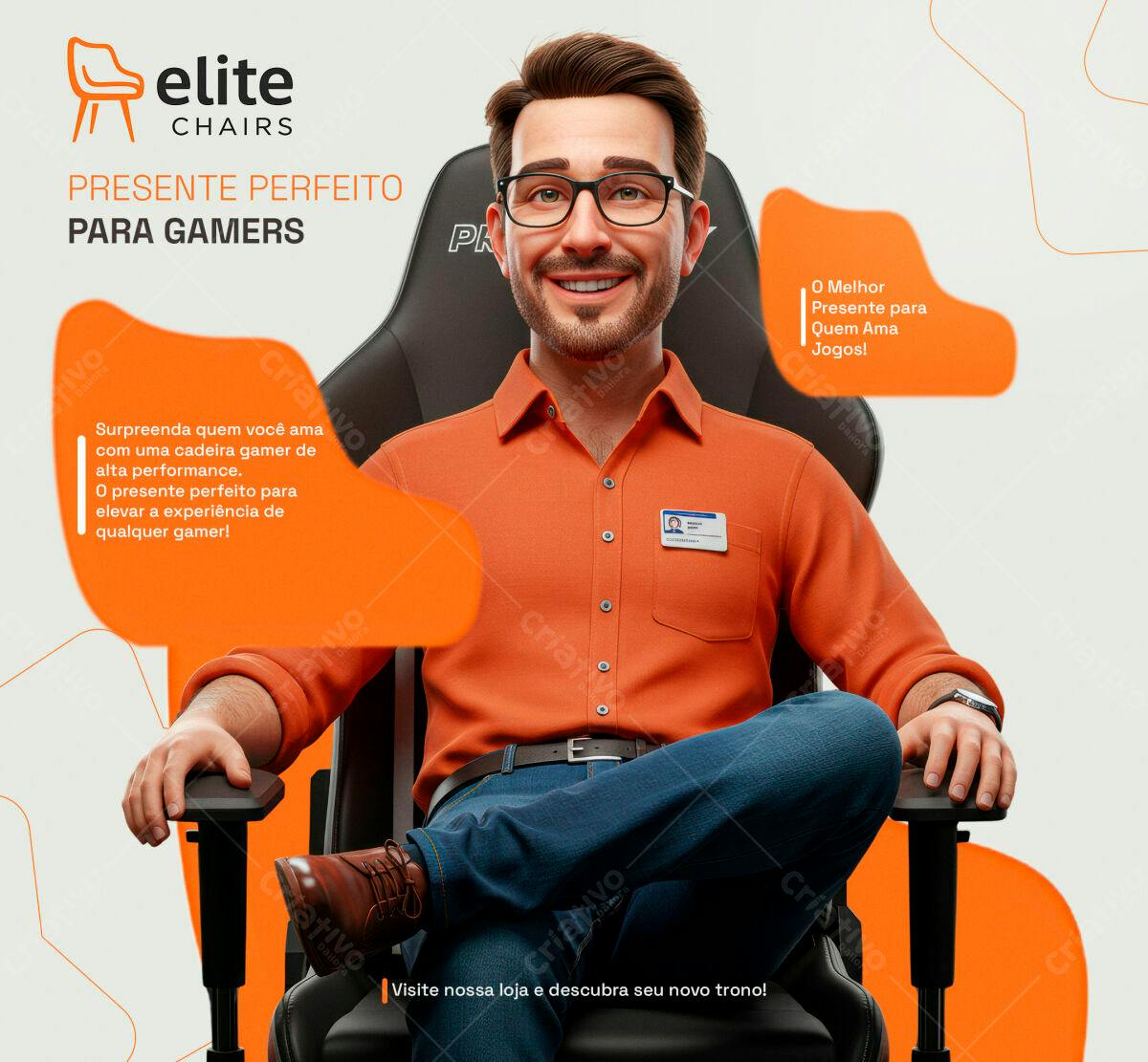PSD Flyer Presente Perfeito para Gamers